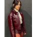 Death of a Unicorn Jenna Ortega Maroon Leather Jacket Death of a Unicorn Jenna Ortega Maroon Leather Jacket